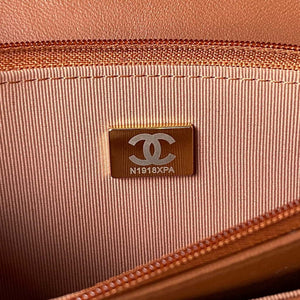 Chanel AP3424 Woc Mini Flap Bag Lambskin Caramel - Default Title - View 7