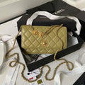 Chanel AP3424 Woc Mini Flap Bag Lambskin Lemon Yellow - Default Title - View 1
