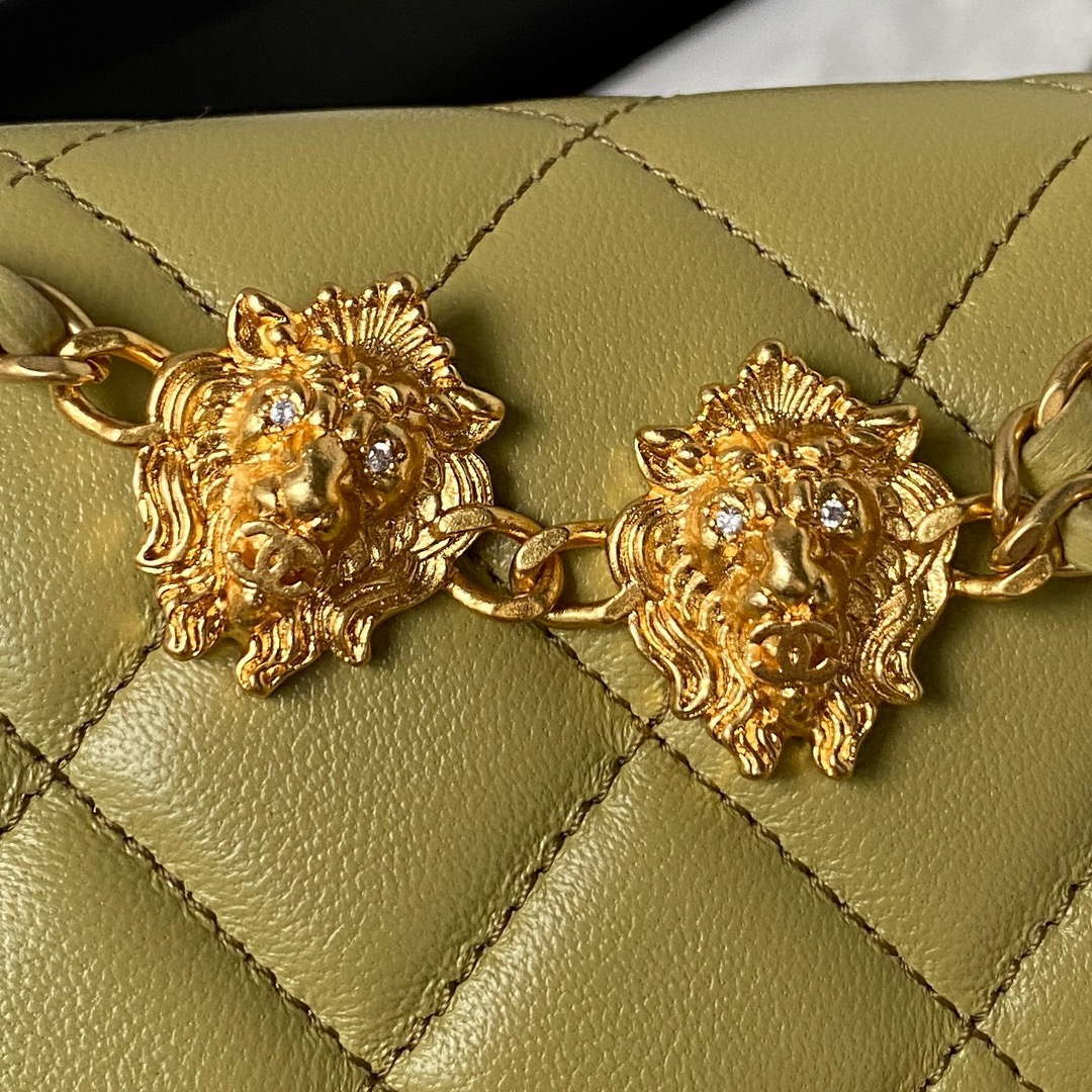 Chanel AP3424 Woc Mini Flap Bag Lambskin Lemon Yellow - Default Title - View 4