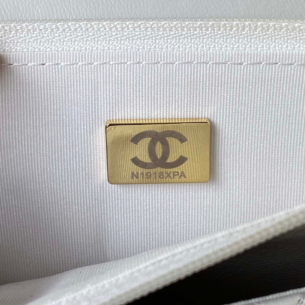 Chanel AP3424 Woc Mini Flap Bag Lambskin White