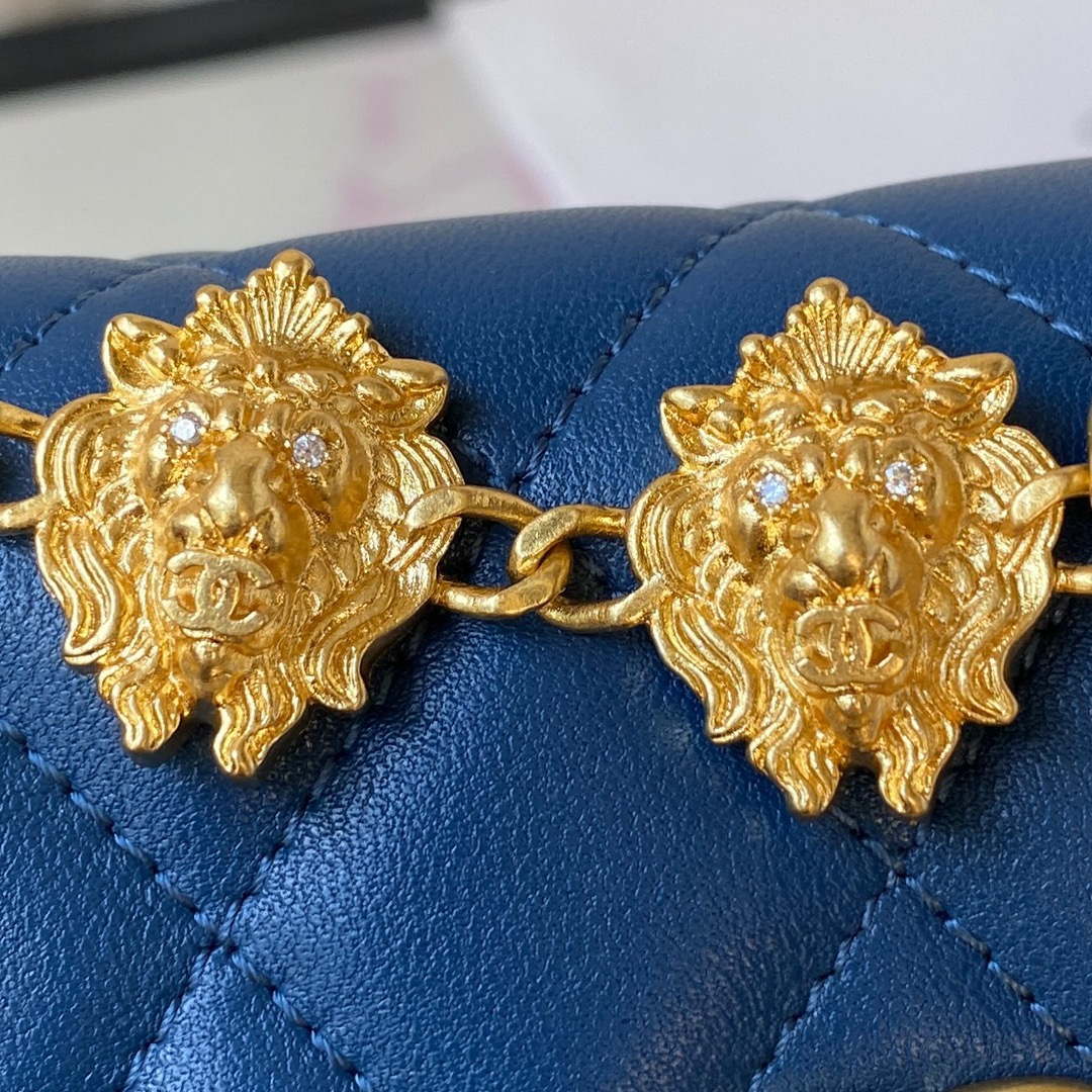 Chanel AP3426 Woc Mini Flap Bag Lambskin 17cm Blue - Default Title - View 4