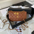 Chanel AP3426 Woc Mini Flap Bag Lambskin 17cm Brown - Default Title - View 1