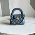 Chanel AP3435 Shiny Aged calfskin & gold-tone metal Navy Blue - Default Title - View 1