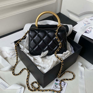 Chanel AP3485 Clutch With Chain Shiny Lambskin & Gold-Tone Metal Black - Default Title - View 2