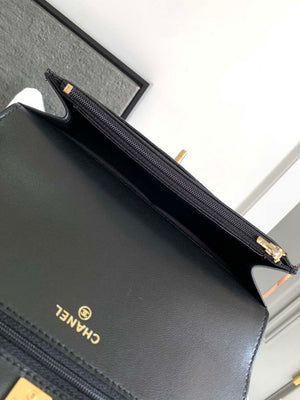 Chanel AP3504 Woc Wallet On Chain lambskin Imitation Pearls Strass & Gold Black - Default Title - View 8