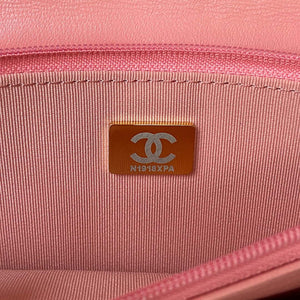 Chanel AP3504 Woc Wallet On Chain lambskin Imitation Pearls Strass & Gold Pink - Default Title - View 9