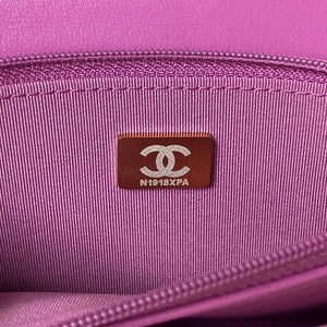 Chanel AP3504 Woc Wallet On Chain lambskin Imitation Pearls Strass & Gold Purple - Default Title - View 9