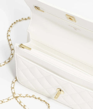 Chanel AP3504 Woc Wallet On Chain lambskin Imitation Pearls Strass & Gold white - Default Title - View 2