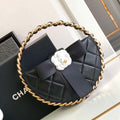 Chanel AP3583 Pouch Mixed Fibers 22CM Calfskin & Gold-Tone Metal Black - Default Title - View 1