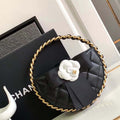 Chanel AP3584 Pouch Mixed Fibers Calfskin & Gold-Tone Metal Black - Default Title - View 1