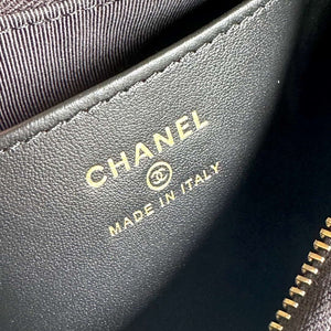 Chanel AP3647 23K Small Hobo Bag Lambskin Gold Metal Black - Default Title - View 9