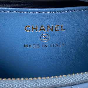 Chanel AP3647 23K Small Hobo Bag Lambskin Gold Metal Blue - Default Title - View 8