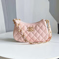 Chanel AP3647 23K Small Hobo Bag Lambskin Gold Metal Pink - Default Title - View 1