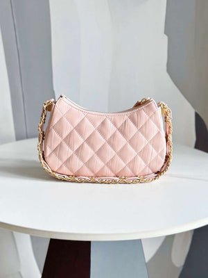 Chanel AP3647 23K Small Hobo Bag Lambskin Gold Metal Pink - Default Title - View 3