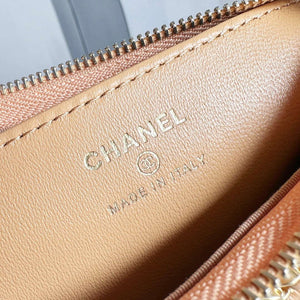 Chanel AP3647 23K Small Hobo Bag Lambskin Gold Metal Tan - Default Title - View 8