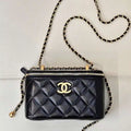 Chanel AP3651 Vanity with Chain Bag Black Lambskin