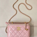 Chanel AP3651 Vanity with Chain Bag Pink Lambskin