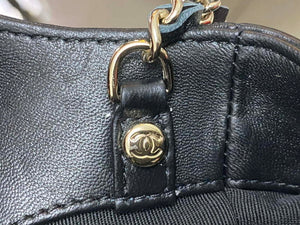 Chanel AP3656 Small Shopping Bag Shiny Lambskin & Gold-Tone Metal Black - Default Title - View 7