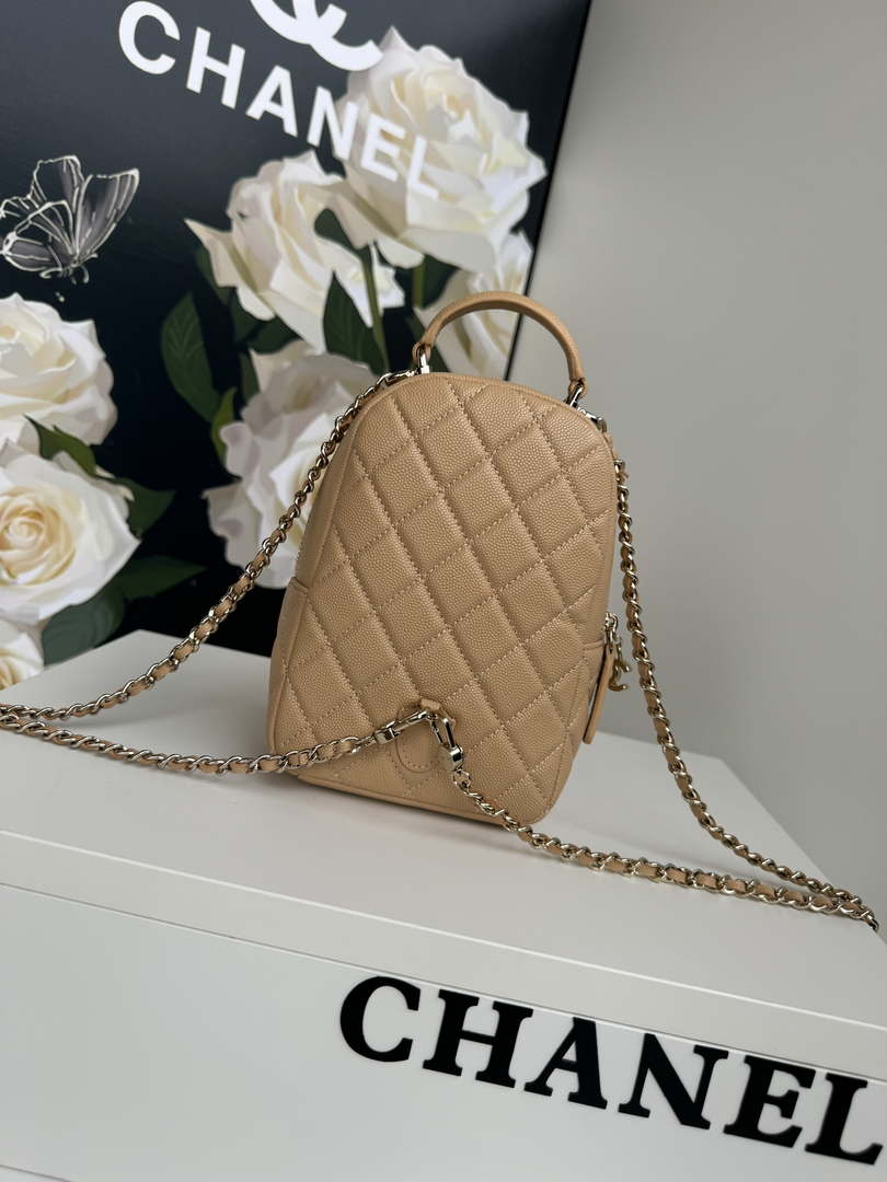 Chanel Ap3753 CLASSIC MINI Backpack Calfskin Apricot - Default Title - View 2