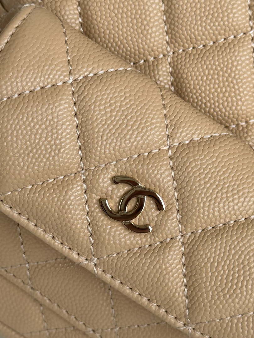 Chanel Ap3753 CLASSIC MINI Backpack Calfskin Apricot