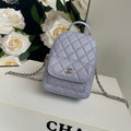Chanel Ap3753 CLASSIC MINI Backpack Calfskin Gray Purple - Default Title - View 1