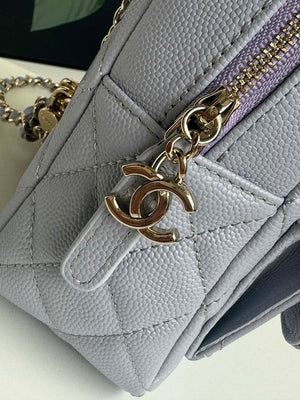 Chanel Ap3753 CLASSIC MINI Backpack Calfskin Gray Purple - Default Title - View 5