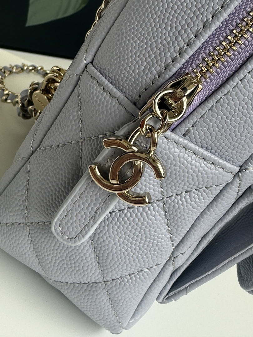 Chanel Ap3753 CLASSIC MINI Backpack Calfskin Gray Purple - Default Title - View 5