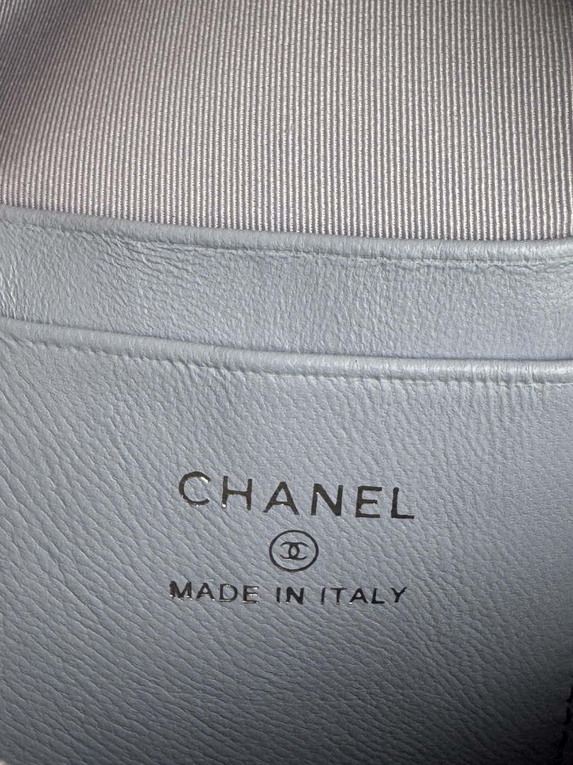 Chanel Ap3753 CLASSIC MINI Backpack Calfskin Gray Purple