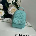 Chanel Ap3753 CLASSIC MINI Backpack Calfskin Lake Blue - Default Title - View 1
