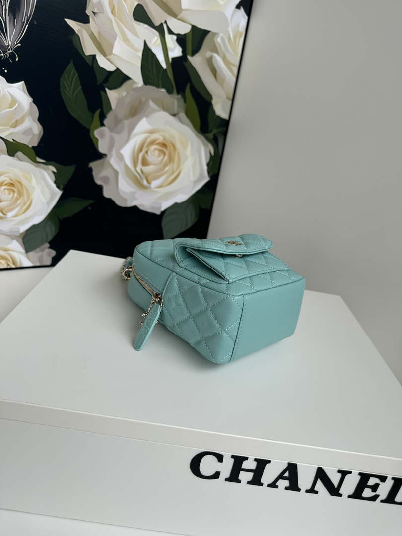 Chanel Ap3753 CLASSIC MINI Backpack Calfskin Lake Blue - Default Title - View 7