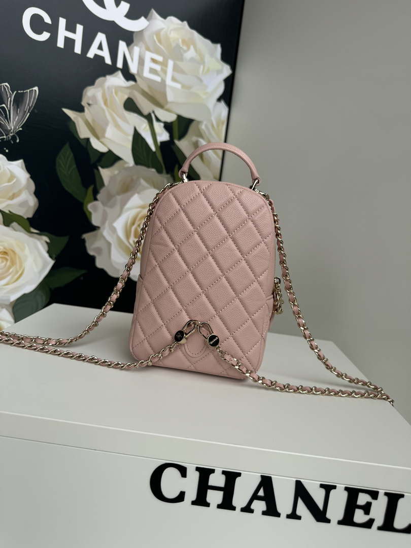 Chanel Ap3753 CLASSIC MINI Backpack Calfskin Pink