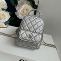Chanel Ap3753 CLASSIC MINI Backpack Calfskin Silver - Default Title - View 1