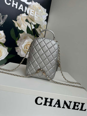 Chanel Ap3753 CLASSIC MINI Backpack Calfskin Silver - Default Title - View 2