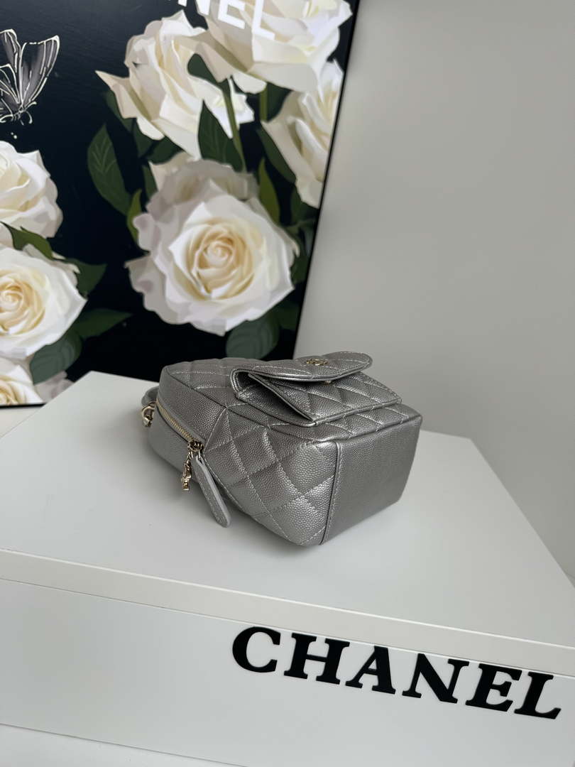 Chanel Ap3753 CLASSIC MINI Backpack Calfskin Silver - Default Title - View 7