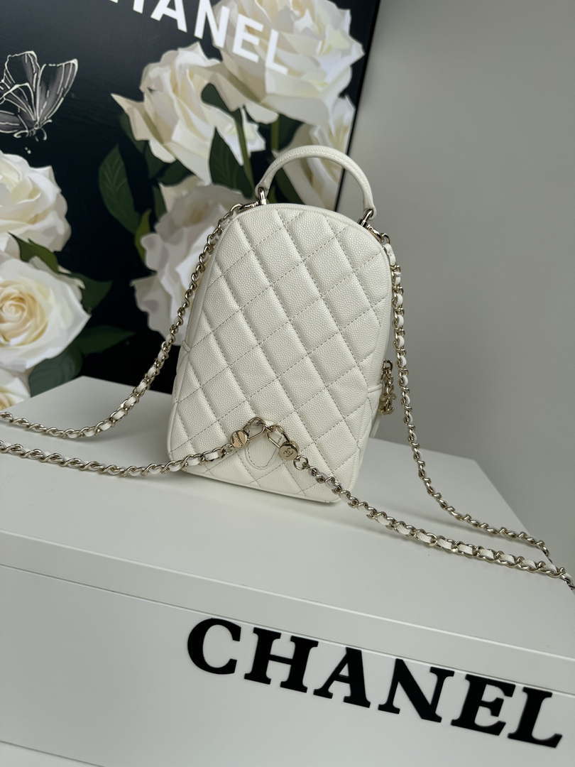 Chanel Ap3753 CLASSIC MINI Backpack Calfskin White - Default Title - View 2