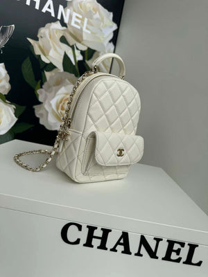 Chanel Ap3753 CLASSIC MINI Backpack Calfskin White - Default Title - View 3