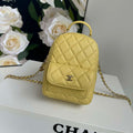 Chanel Ap3753 CLASSIC MINI Backpack Calfskin Yellow - Default Title - View 1