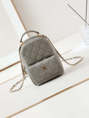 Chanel Ap3753 CLASSIC MINI Backpack Calfskin Grey - Default Title - View 1