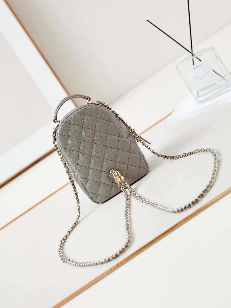 Chanel Ap3753 CLASSIC MINI Backpack Calfskin Grey - Default Title - View 5