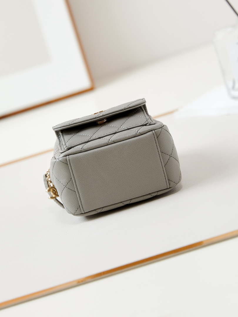 Chanel Ap3753 CLASSIC MINI Backpack Calfskin Grey - Default Title - View 6