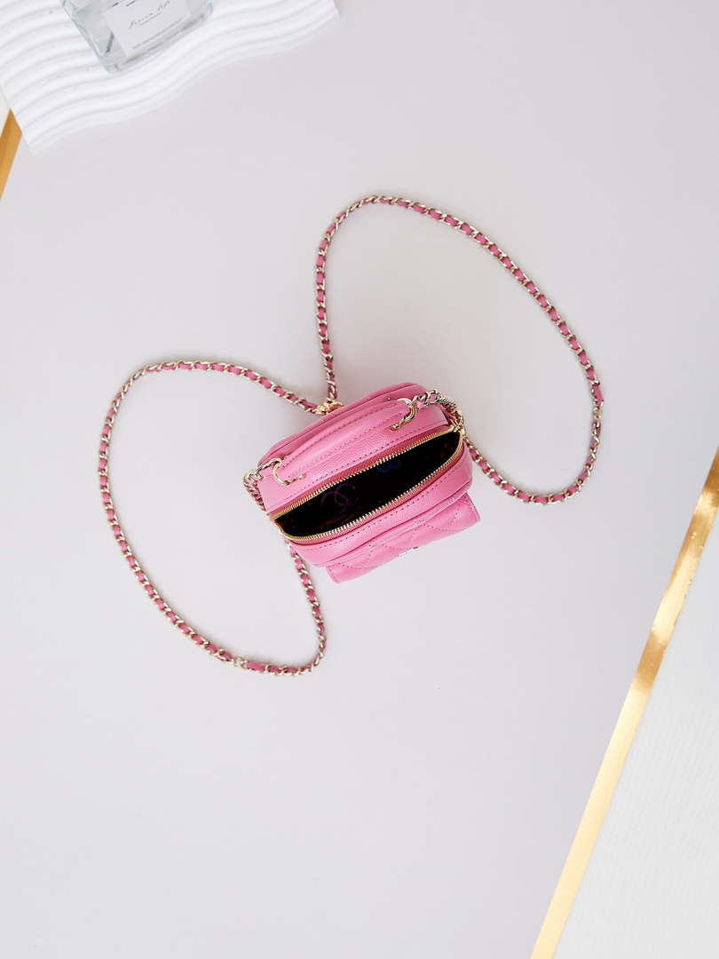 Chanel Ap3753 CLASSIC MINI Backpack Calfskin Hot Pink