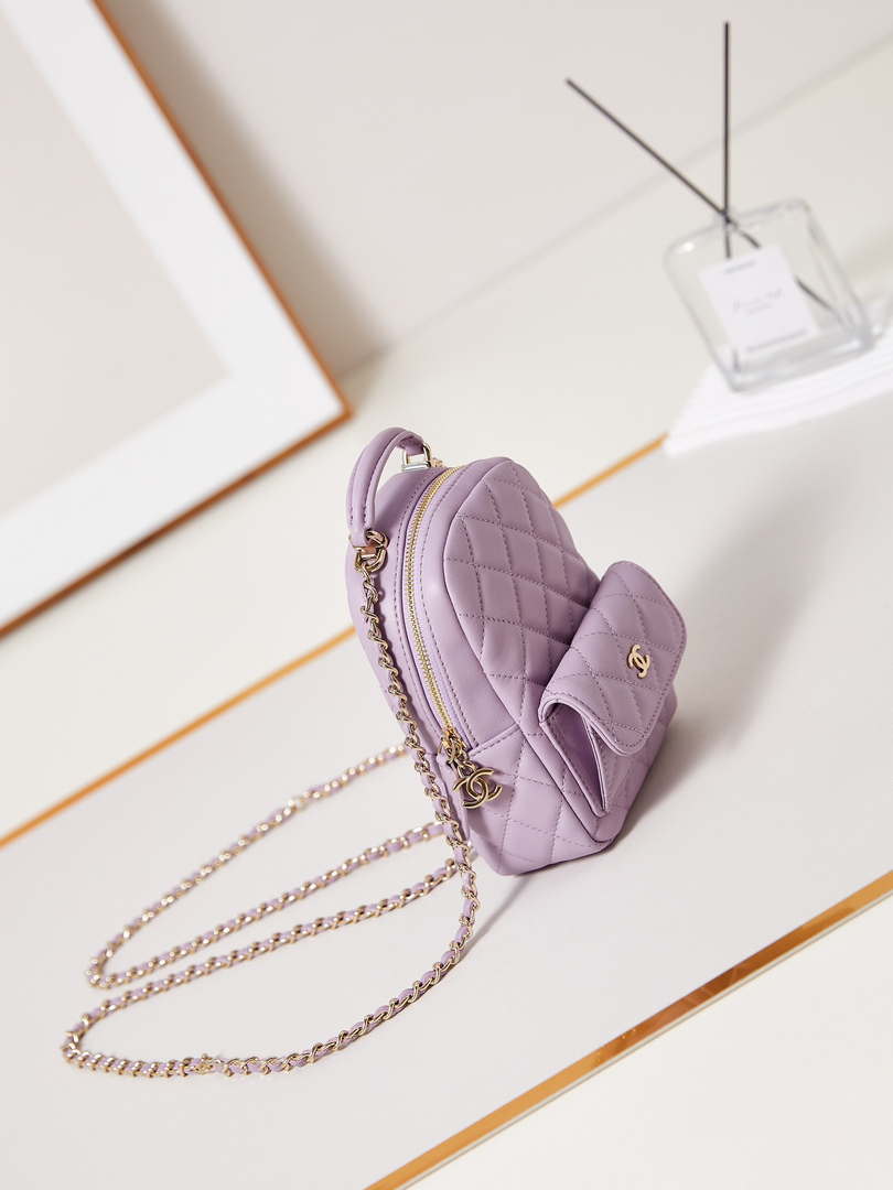 Chanel Ap3753 CLASSIC MINI Backpack Lambskin Lilac - Default Title - View 3