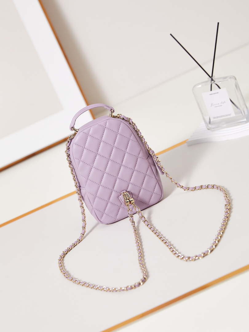 Chanel Ap3753 CLASSIC MINI Backpack Lambskin Lilac - Default Title - View 5