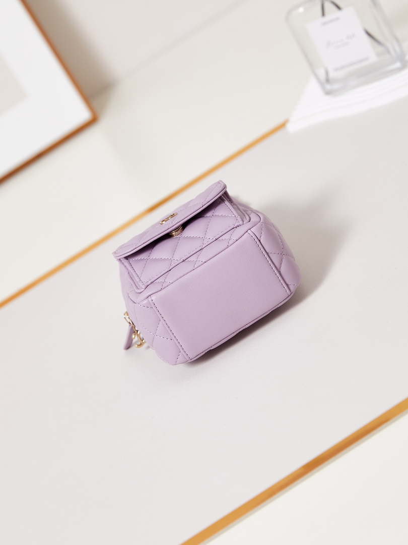 Chanel Ap3753 CLASSIC MINI Backpack Lambskin Lilac - Default Title - View 6