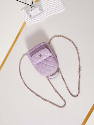 Chanel Ap3753 CLASSIC MINI Backpack Lambskin Lilac - Default Title - View 7