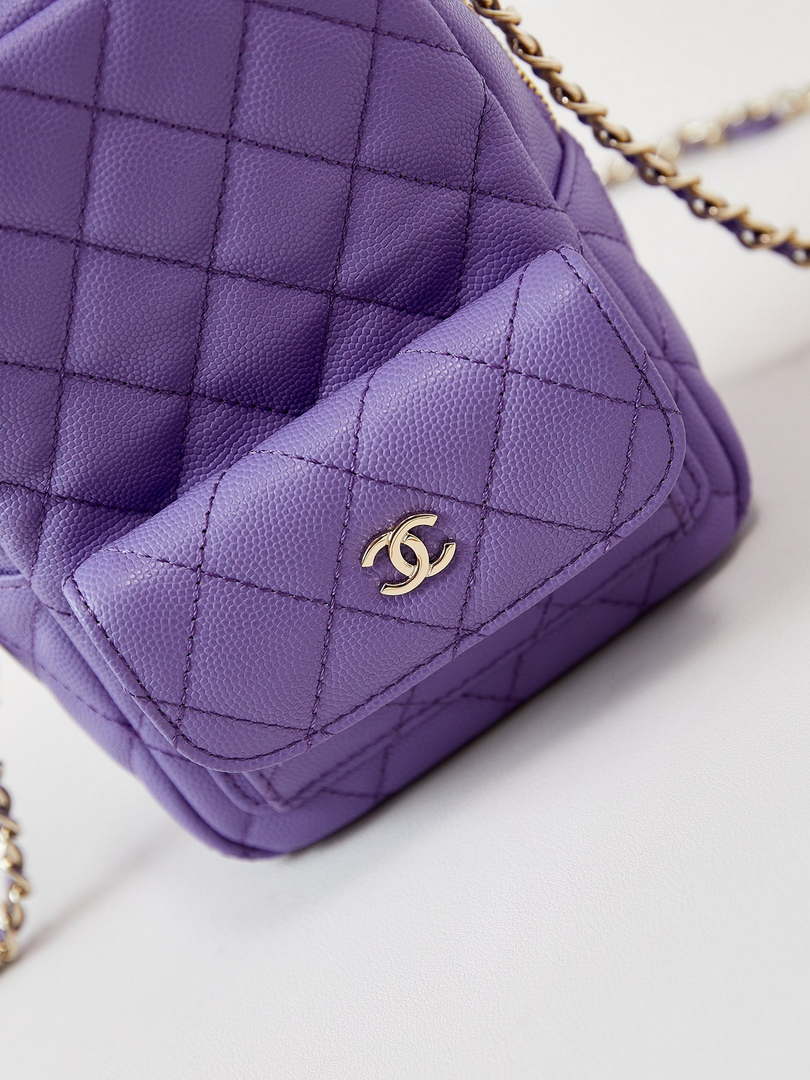 Chanel Ap3753 CLASSIC MINI Backpack Calfskin Purple - Default Title - View 2