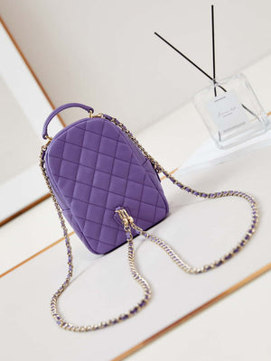 Chanel Ap3753 CLASSIC MINI Backpack Calfskin Purple - Default Title - View 5