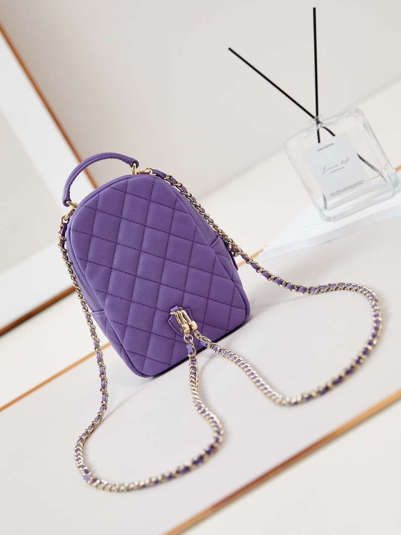 Chanel Ap3753 CLASSIC MINI Backpack Calfskin Purple - Default Title - View 5