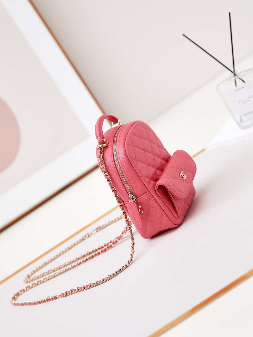 Chanel Ap3753 CLASSIC MINI Backpack Calfskin Red