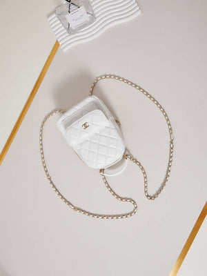 Chanel Ap3753 CLASSIC MINI Backpack Lambskin White - Default Title - View 7
